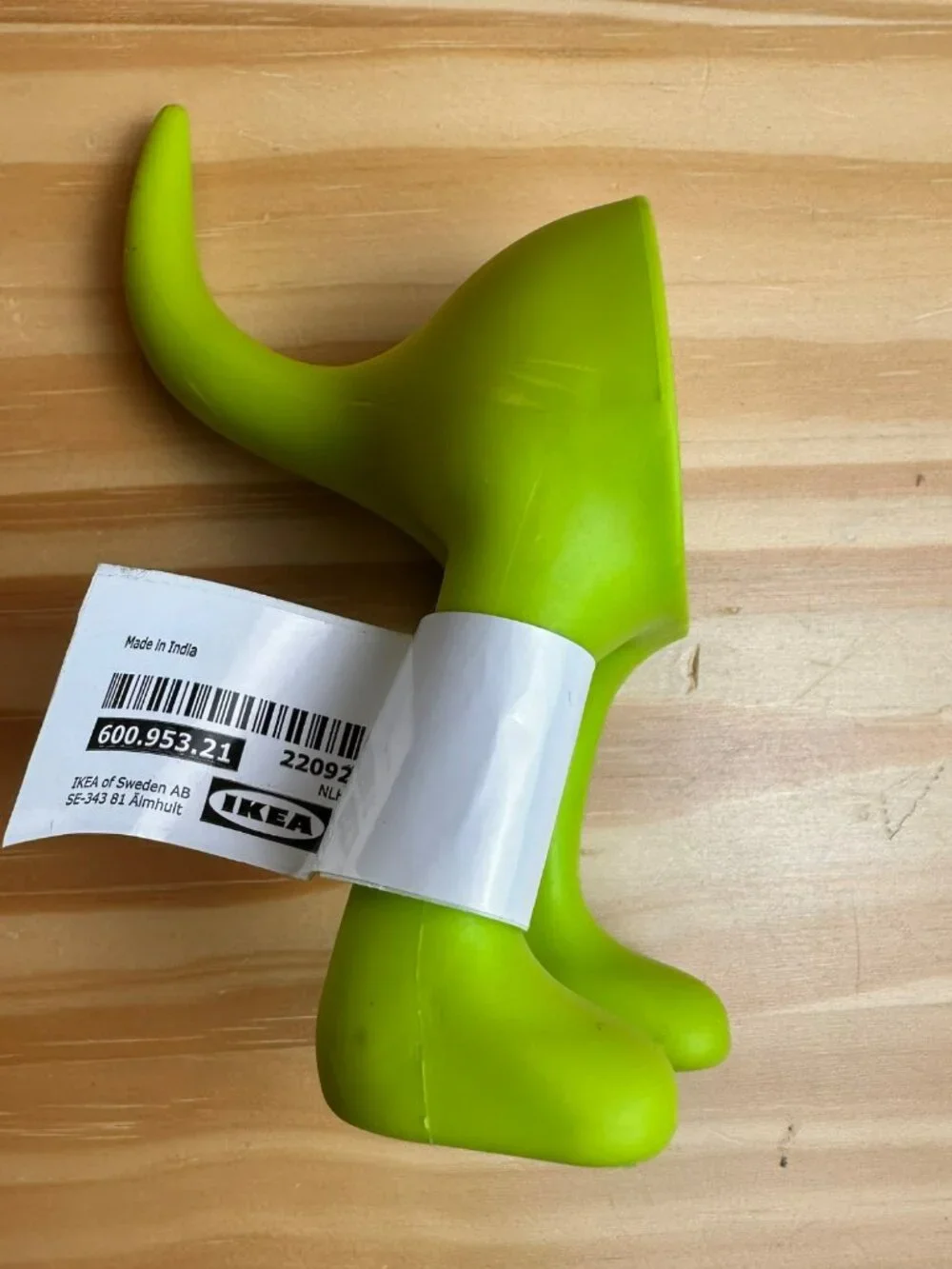 IKEA BÄSTIS Dog Tail Plastic Wall Hanger Hook Hat Coat Leash‎ Key in Green